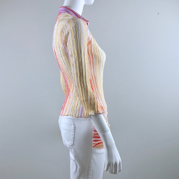 {Kisca by Komarov} Striped Multi-Color Blouse - Picture 4 of 7
